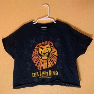 Black Lion Ling Cropped Top